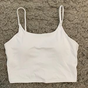 White Workout Top